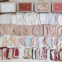 150 pcs Lron box labels Sticky note paper base border color collage message memo Decorative Wild Retro INS Style Craft Supplies