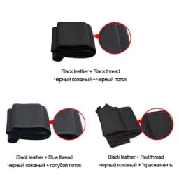Hand-Stitched Soft Black Suede Car Steering Wheel Covers For Honda Civic 10 2016-2021 CR-V CRV 2017-2021 Clarity 2018-2021