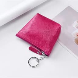 Portable Genuine Leather Coin Purse Vintage Key Card Coin Earphone Holder Pouch for Women Men Mini Wallet