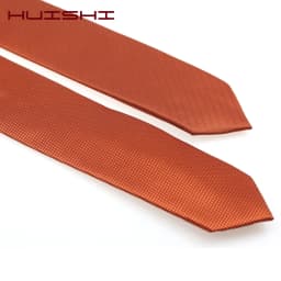 Solid Color Suit Dark Orange Neckties Men's Lapel Unisex Polyester Waterproof Retro Korean Style Colorful Neck Ties Accessories