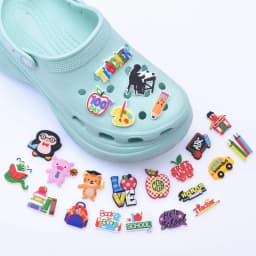 1pcs/lot Cute Cartoon Animals School Teacher Shoe Charms Shoe Decorations Accessories For Kids Gifts