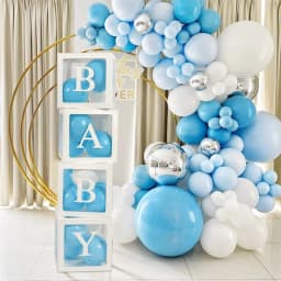 First Birthday Balloon Boxes For Party Decorations 1st Birthday Balloon Garland Decor with ONE Letter Boy Girl Baby Shower Decor