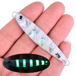 Fishing Glow Jigs 7g/10g/14g/21g/28g Lead Lure Shore Cast Metal Jig Spoon Sea Bass Casting Bait Artificial Fishing Lures