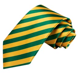 Hi-Tie Yellow Green Striped Wedding Tie For Men Fashion Design Handky Cufflink Set For Men Necktie Business Party Dropship