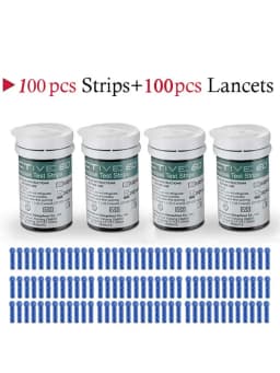 100 exatamente eq diabetes teste papel monitor de glicose no sangue doméstico totalmente automático hiperglicêmico medidor de gl