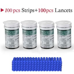 100 exatamente eq diabetes teste papel monitor de glicose no sangue doméstico totalmente automático hiperglicêmico medidor de gl