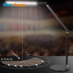 LED Piano Lamp Swing Arm Architect Lamp Flexible Clamp on Table Lights Classical Bedside Desk Light Dimmable Reading Study Lamp
