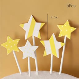 Farm Animal Cake Decoration Cows Sheep Pig Acrylic Ladder Happy Birthday Flags Cake Topper For Baby Shower Birthday Party Decor