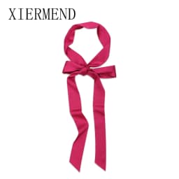 Small temperament contracted long pure color scarf scarves, women spring and autumn fashion bag ribbon belt skinny scarf