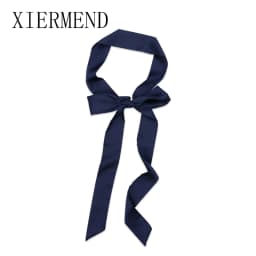 Small temperament contracted long pure color scarf scarves, women spring and autumn fashion bag ribbon belt skinny scarf