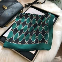 New Scarf 100% Silk Bandana Women Square Scarves Wrap Kerchief Elegant Spring Fashion Luxury High Quality Headband Hijab Shawls