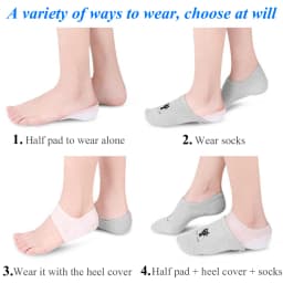 Unisex Invisible Height Increase Insoles Women Men Heel Pads Silicone Gel Lift Insole Dress In Socks Cracked Foot Skin Care Tool
