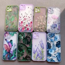 Butterfly Lavender Higan Flower Phone Case For iPhone 16 Plus 12 13 Mini 17 11 15 14 Pro Max X XR XS Max Shockproof Shell Cover