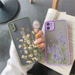 Butterfly Lavender Higan Flower Phone Case For iPhone 16 Plus 12 13 Mini 17 11 15 14 Pro Max X XR XS Max Shockproof Shell Cover