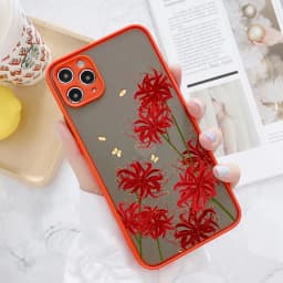 Butterfly Lavender Higan Flower Phone Case For iPhone 16 Plus 12 13 Mini 17 11 15 14 Pro Max X XR XS Max Shockproof Shell Cover