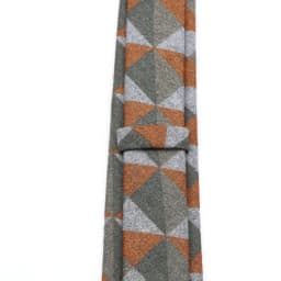 Men's Business Diamond Check Tie Artificial Wool Cotton Dark Color Tie Striped Black Grey Necktie For Daily Accessory Paty Gift