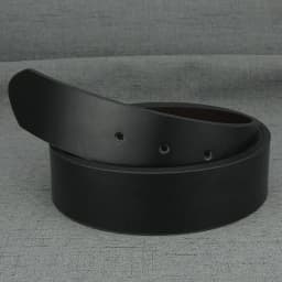 New High Quality No Buckle Belt Men Fashion 3.7cm Wide Cowskin Black Waist Straps Coffee Casual Genuine Leather Waistband