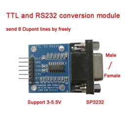 Serial Port Level Conversion SP3232 TTL to RS232 Mutual Conversion Male And Female RS232 to TTL Module