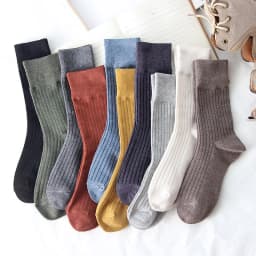 Cotton Knitted Women Socks Casual Solid Color Japanese Style Cute Long Socks Women Female Ladies Harajuku Streetwear Crew Socks