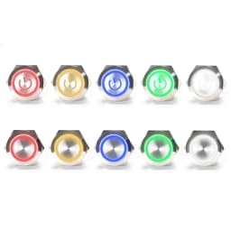 Electric Waterproof Power 12v Led Light Momentary Short Mini Push Button Switch Pressure Switches Car Computer Accessories