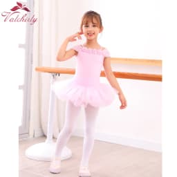 New Design Kids Flower Ballet Dress Party Dance Wear Girls Ballerina Dance Costume for Toddler