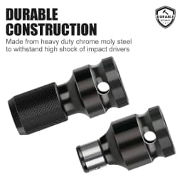 XCAN Wrench Socket Adapter 1/2" Square To 1/4" Hex Ratchet Socket Wrench Socket Adapter Spanner Set Drive Converter Impact Tool