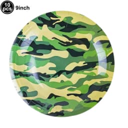 Army Birthday Party Decor Camo Cake Toppers Camouflage Tank Plane Cupcake Topper Birthday Soldier Military Party Supplies