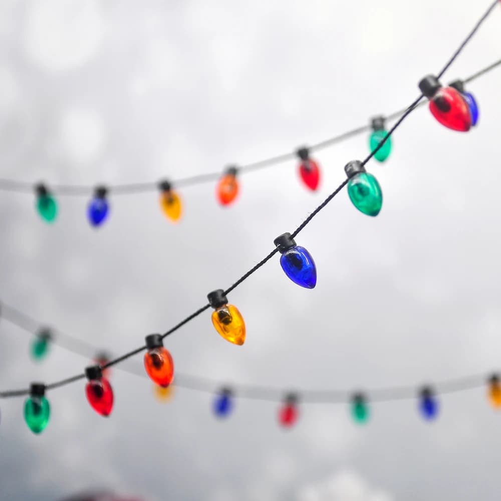 5M HOT Christmas Tree Decoration Color Bulb Garland Hanging Light String DIY Wedding Party Xmas Home New Year Decoration Navidad