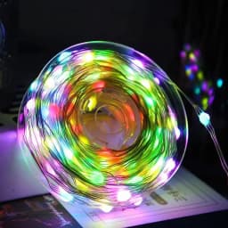 DC5V USB SK6812 LED String Christmas Lights For Bedroom WS2812B RGB Led Light Bluetooth Music Full Color Addressable Individuall
