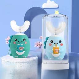 360 Degrees Intelligent Automatic Electric Toothbrush for Kids Children Rechargeable U Shaped Smart Sonic Tooth Brush Waterproof