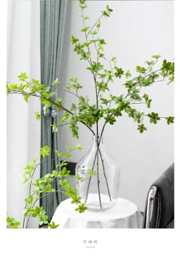 Artificial Green Leaves Branch Real Touch Enkianthus Perulatus Home Decoration New Green Plant Decor Andromeda INS