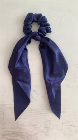 Shiny Silk Long Ribbon Scrunchies Elastic Hair Bands Women Girls Bow Knot Scraf Ponytail Holder Hair Ties Hair Accessories