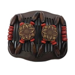 Vintage Magic Hair Comb Women Elastic Beads Hair Accessories Bun Holder Hair Clips Claw Comb-Stay Stretchy Headwear Hair Styling