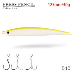 Hunthouse Fishing Press Heavy Pencil Lure 125mm/175mm 40g/50g Saltwater Sinking Sea Bass Perch Swimbait Long Casting Jerkbait