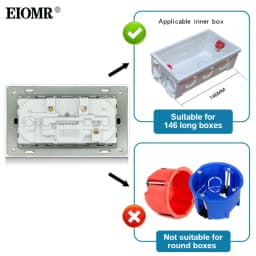 EIOMR EU Electrical Sockets with USB 110~220V 16A Wall Power Socket with Light Switch No Need To Pull The Plug Home Decoration