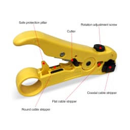 Automatic Stripping Pliers Universal Coaxial Cable Wire Stripper Wire Cable Tools Stripping Crimping Tools With Hexagon Wrench