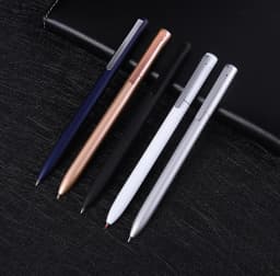 Metal Sign Pen with Refill for Xiaomi Metal Pen Pens 0.5MM Black/Blue/Red Ink Smooth Rotating Low key Elegant for Business