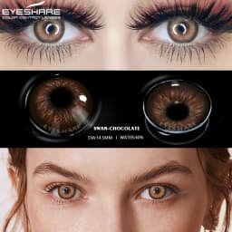 EYESHARE 1 pair Natural Colored Contact Lenses For Eye Swan Blue Eyes Color Lens Beauty Yearly Cosmetic Gray Contacts Lenses