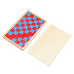 Small Size Montessori Math Toy Blue & Red Rods Sticks Box Red Rods Digital 1-10 With Wood Box Toys for Children Early Learning