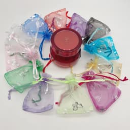 Organza Gift Bags, Butterfly, Rose, Heart, Organza Sachet, Wedding Packaging, Jewelry Storage Bags, Drawstring Bag, 100Pcs, 7x9