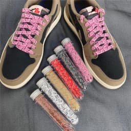 1 Pair Grimace Pattern Flat Shoelaces Women Men High-top Canvas Sneakers Shoe Laces Shoe Strings