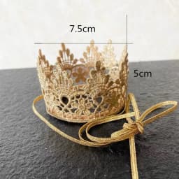 Kids Princess Crown Headband with Flowers And Diamonds Girl's Birthday Party Headdress Elegant Crown Hat for Children