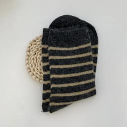 20% Rabbit Hair Woman Socks Casual Striped Cashmere Wool Long Socks Women Winter Thick Warm Streetwear Thermal Crew Socks Gifts