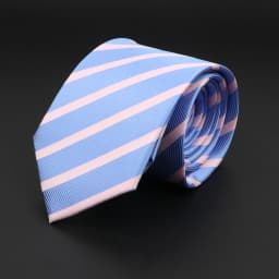 New Men's Tie Classic Red Blue Black Solid Color Stripe 7cm Jacquard Necktie Daily Wear Business Formal Wedding Tie Gift For Men