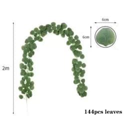 3 Packs 2M Artificial Eucalyptus Garland Greenery Leaves Vines Plants for Wedding Home Party Arch Wall Garden DIY Decoration