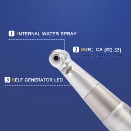 AI-G25 LED E-Generator 1:1 CA Bur Slow Speed Handpiece Drill Head Spare Parts Dental Tools Instrument Products