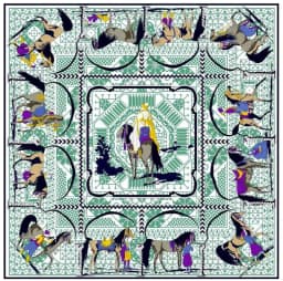 Silk Scarf Women Large Shawls Stoles Cashew Print Square Scarves Echarpes Foulards Femme Wrap Bandanas 130*130CM