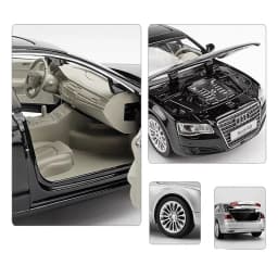 1/32 A8 Alloy Luxy Car Model Diecasts Metal Toy Vehicles Car Model High Simulation Sound and Light Collection Childrens Toy Gift