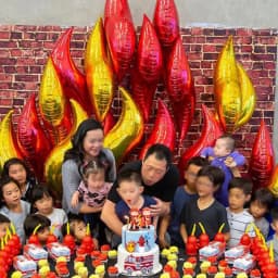 Jumbo Fireman Sam Balloons Fire Truck Foil Ballons Firefighter Themed Birthday Party Decortions Baby Shower Fire Engine Ballons