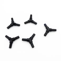 10pcs/lot 4mm Aquarium Air Tube Connector Elbow Y shape Fish Tank Accessories Air Pump Connector Control Valve Air Pipe Tubes